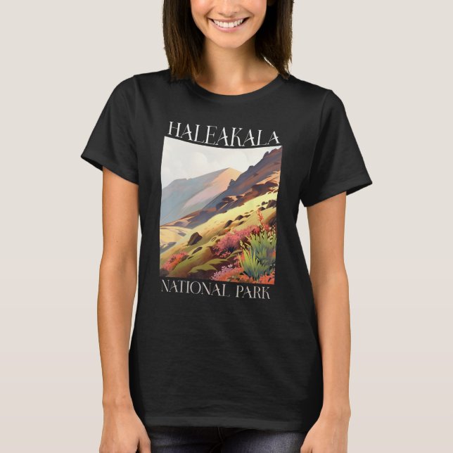 T-shirt Haleakala National Park Maui Hawaii Nature Hiking  (Devant)