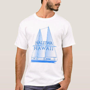T-shirt Haleiwa Navigation Côtière Voile Marin