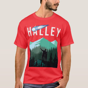 T-shirt Hallees Comet Night Sky Solar System Space Astrono