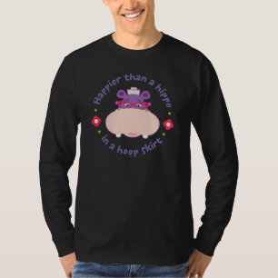 T-shirt Hallie - Plus heureux qu'un hippopotame dans une j