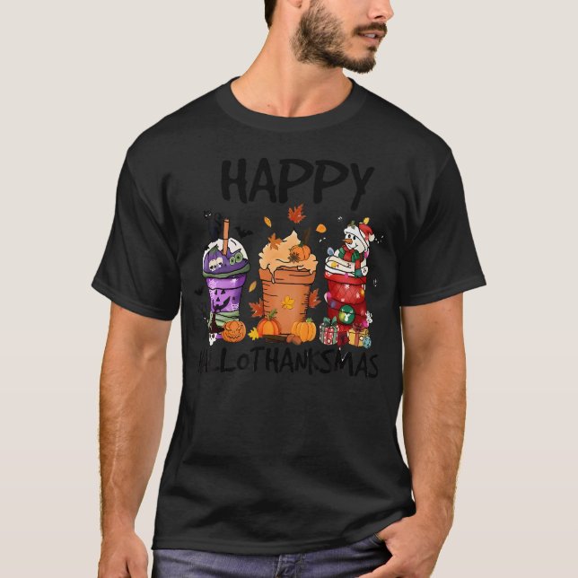 T-shirt Hallothanksmas heureux (Devant)