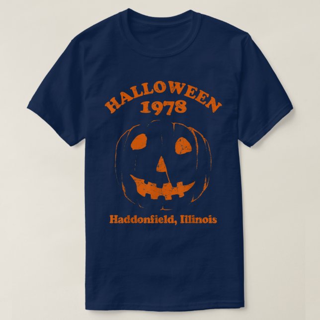 T-shirt Halloween 1978 Éffrayant Haddonfield Citrouille (Design devant)