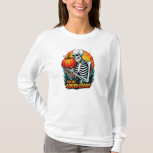 T-shirt Halloween à la main de squelette 'Feeling Gourd ge