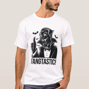 T-shirt Halloween A Vampire Fangtastic