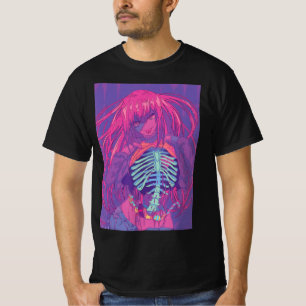 T-shirt Halloween Anime Éffrayant Anime Girl Waifu effroi