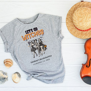 T-shirt Halloween Bachelorette allons sorcières