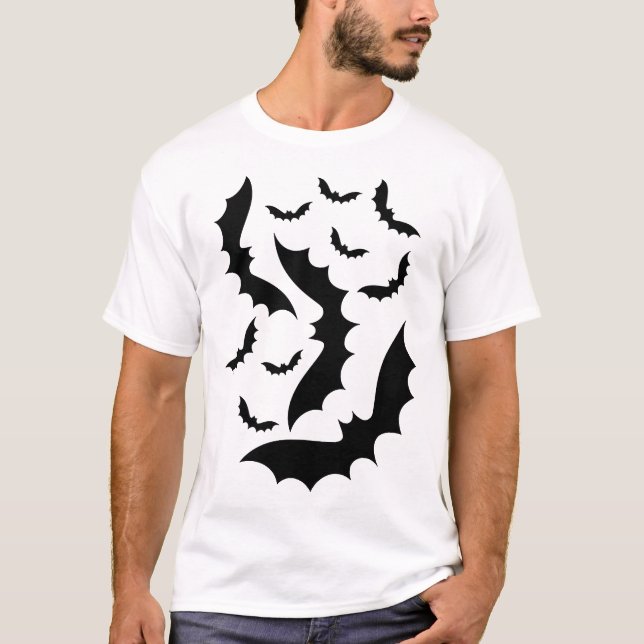 T-shirt Halloween Bats (Devant)