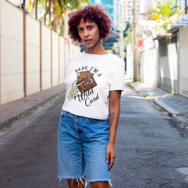 T-SHIRT HALLOWEEN BÉBÉ IM A WILD CARD SKELETON | WILD WEST (Créateur téléchargé)