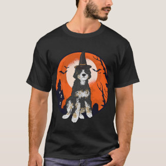 T-shirt Halloween bernedoodle chien