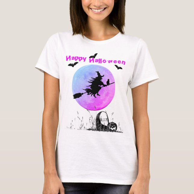 T-shirt Halloween blanc (Devant)