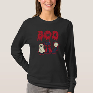 T-shirt Halloween Boo Cats Halloween