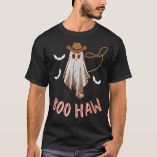 T-shirt Halloween Boo Haw Western Retro