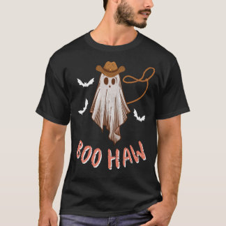 T-shirt Halloween Boo Haw Western Retro