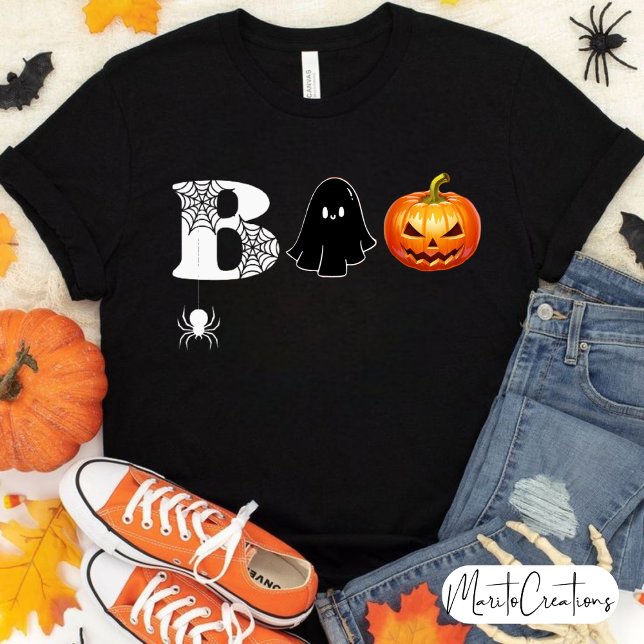 T-shirt Halloween Boo Shirt, Spooky Boo, Creepy Shirt (Créateur téléchargé)