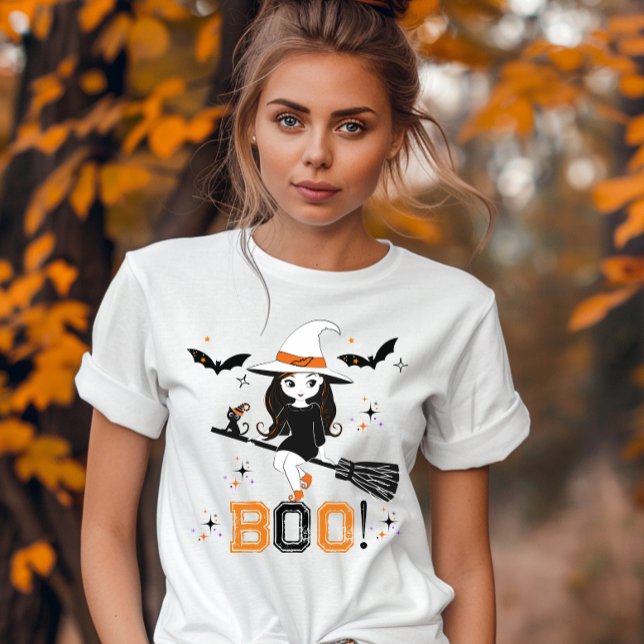 T-Shirt Halloween Boo Witch (Créateur téléchargé)