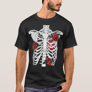 T-shirt Halloween Cage Rib Skeleton Jour Du 3