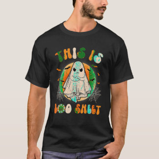 T-shirt Halloween Ceci Est Bosheet Ghost Retro Retro T Sh