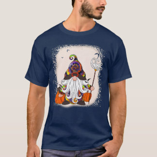 T-shirt Halloween Chat Gnome Tie Dye Halloween Costume Pom