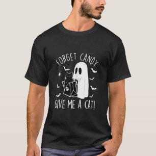 T-shirt Halloween Chat Noir Oublier Bonbons Donne-Moi Un A