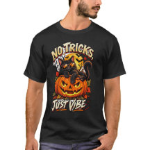 T-shirt Halloween Chat Noir – Pas de Tours, Juste