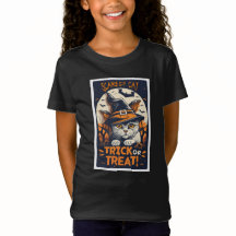 T-shirt Halloween Chat Scaredy