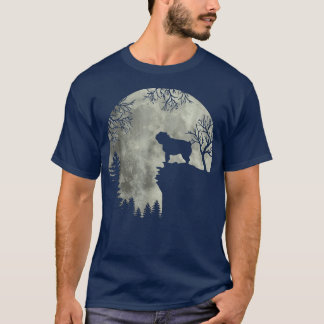 T-shirt Halloween Chien Carlin Le Carlin Chien Moon Howl E