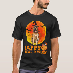 T-shirt Halloween Chien de Bloodhound Happy Howl-O-Ween