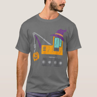 T-shirt Halloween Citrouille de camion de voiture de const