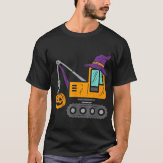 T-shirt Halloween Citrouille de camion de voiture de const
