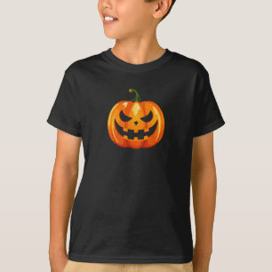 T-shirt Halloween Citrouille face effrayant