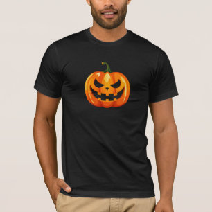 T-shirt Halloween Citrouille face effrayant