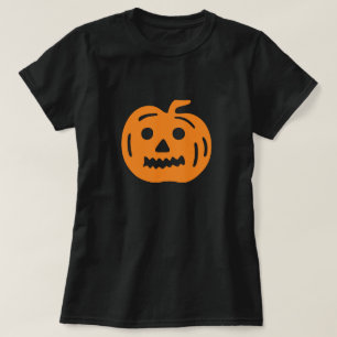 T-shirt Halloween Citrouille Jack-O-Lanterne orange
