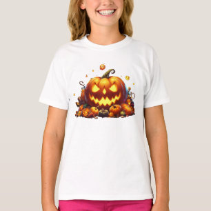 T-shirt Halloween Citrouille Party Yellow Magie