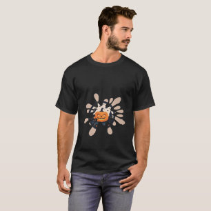 T-shirt Halloween Citrouille Splash Fantôme