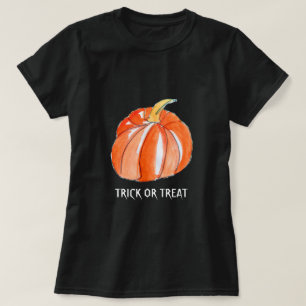 T-shirt Halloween citrouille tour ou traiter