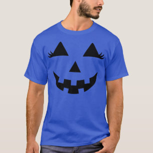 T-shirt Halloween Citrouille Visage Costume Hommes Femmes