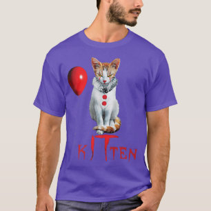 T-shirt Halloween Clown Cat Kitten 