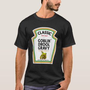 T-shirt Halloween Condiment Botté Goblin Drool Gravy Poti
