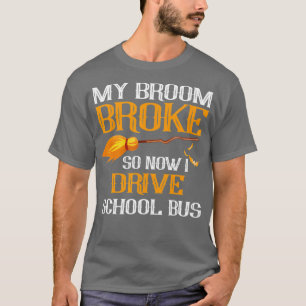 T-shirt Halloween Conducteur De Bus Scolaire S
