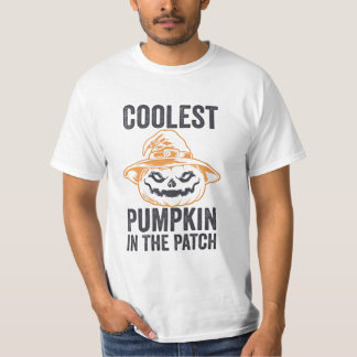T-shirt Halloween, Coolest Pumpkin In The Patch