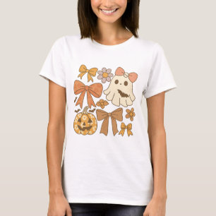 T-shirt Halloween coquette ghost png • halloween 2025 png 