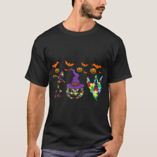 T-shirt Halloween costume Autism Awareness Pumpkin Witch P
