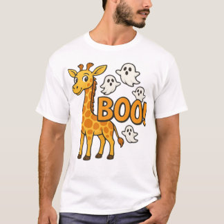 T-shirt Halloween Costume Boo Giraffe Spooky Season Oversi