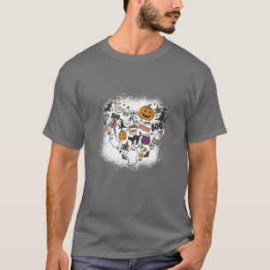 T-shirt Halloween Costume d'horreur Citrouille Vampire Gho