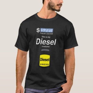 T-shirt Halloween Costume Diesel Pompe à gaz Diesel Diesel