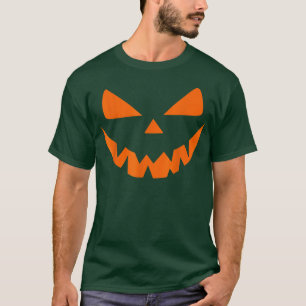 T-shirt Halloween Costume Jack O' Lantern Pumpkin Face Wom