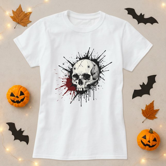 T-shirt Halloween crâne (Créateur téléchargé)
