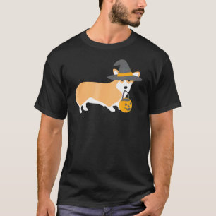 T-shirt Halloween Dabbing Corgi Chien Chapeau Magique De S