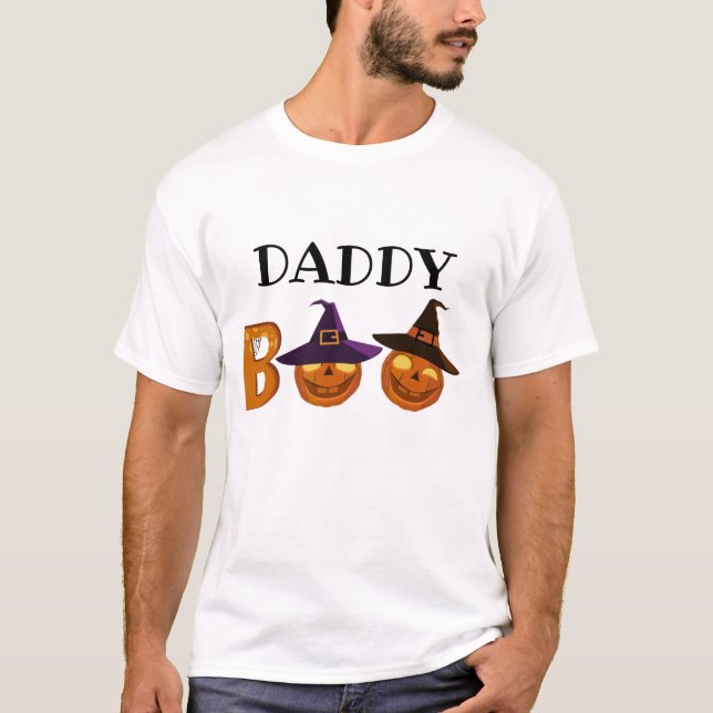 T-shirt Halloween Daddy Boo Illustration Famille (Devant)