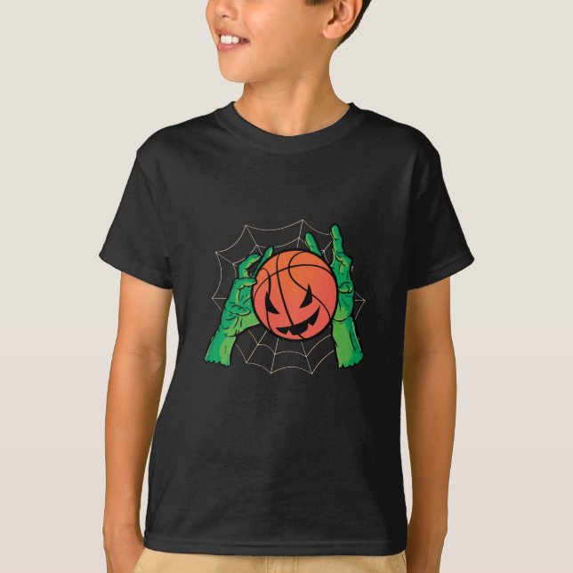 T-shirt Halloween de basket-ball (Devant)